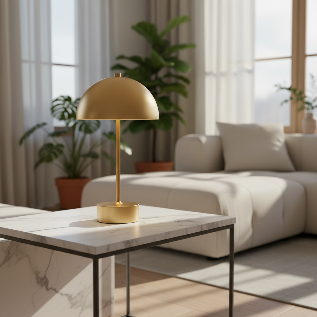 Wohnzimmer Tischlampe im Retro Design